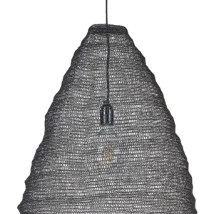 Acier Mesh Pendant Lamp Black PARBATI (Lot de 4)