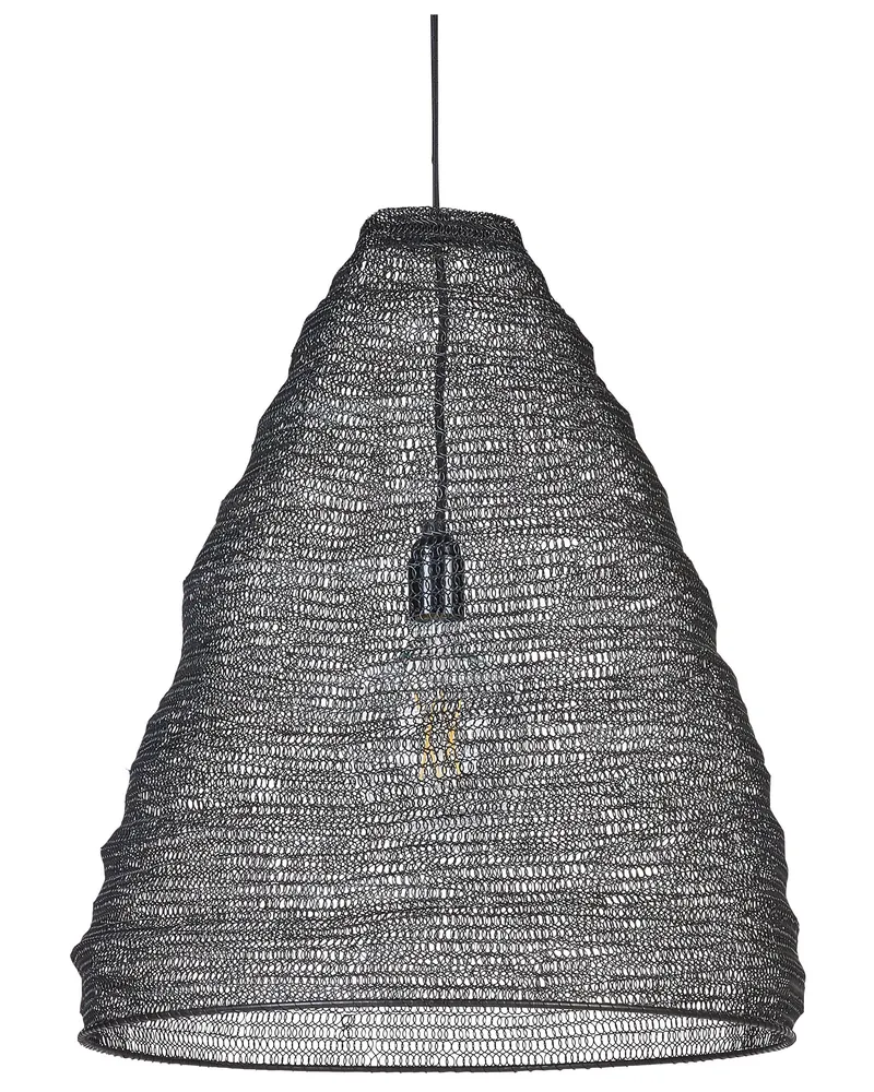 Acier Mesh Pendant Lamp Black PARBATI (Lot de 4)