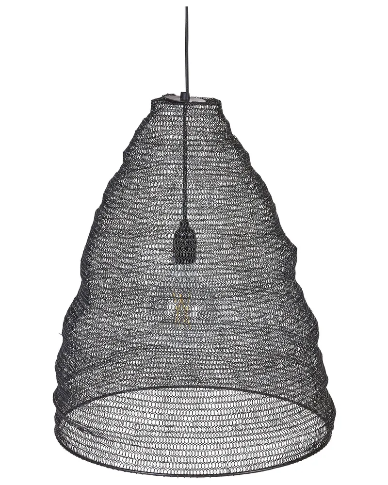 Acier Mesh Pendant Lamp Black PARBATI (Lot de 4)