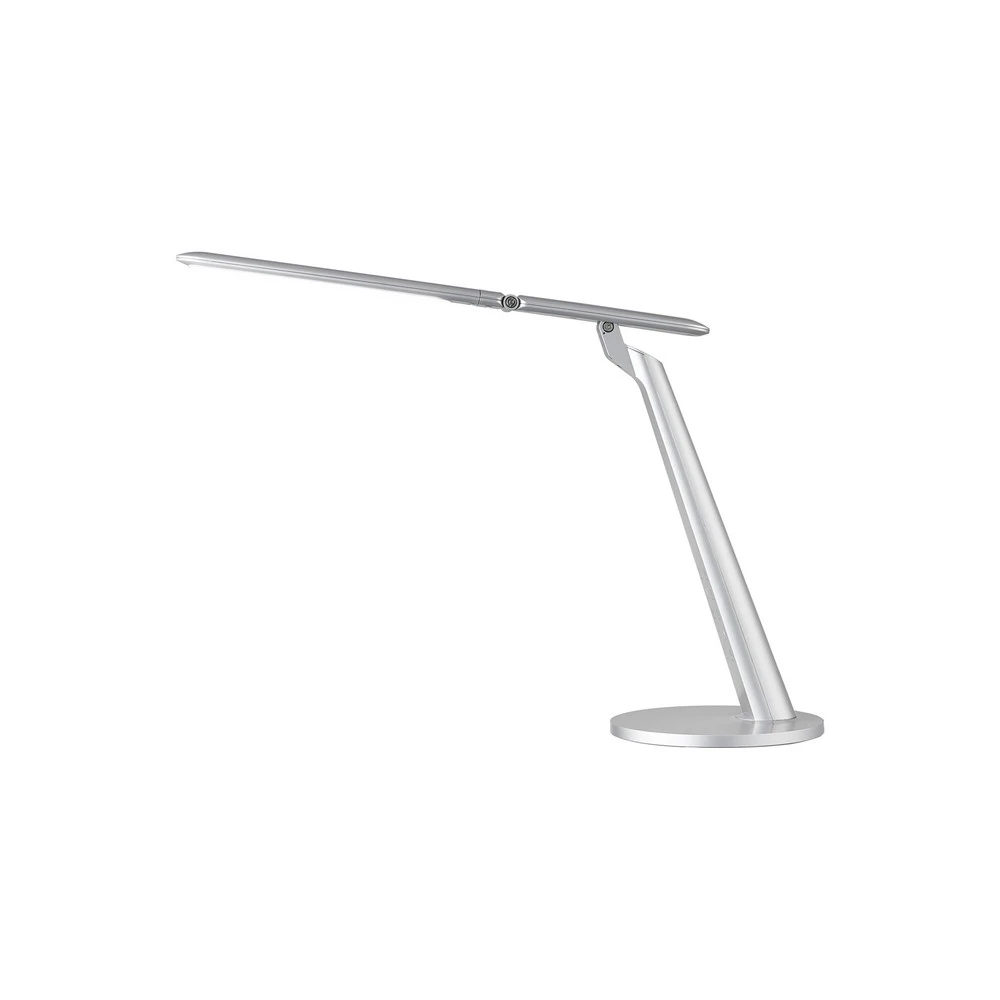 Aluminor Sigma lampe de bureau LED CCT argentée pour poste de travail réglable