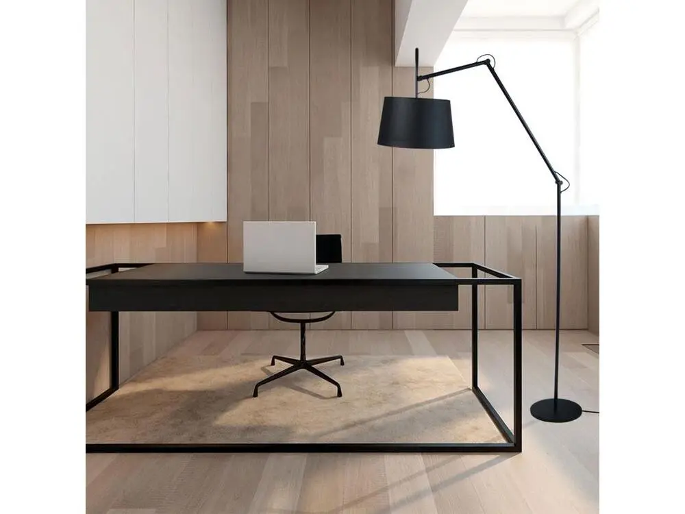 ARTICULER - Lampadaire articulé métal noir avec Garantie 2 Ans