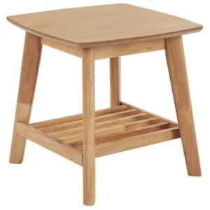 Bijzettafel licht hout TULARE