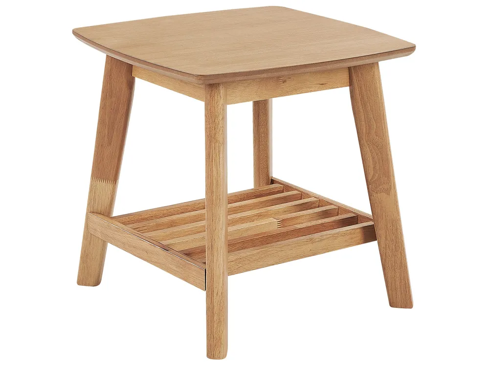 Bijzettafel licht hout TULARE