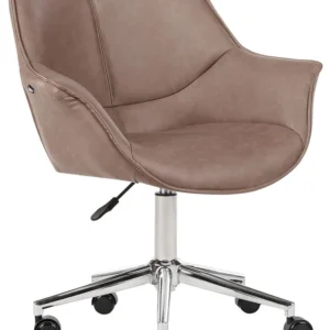 Desk Chair Light Chocolat NEWDALE avec compartiments intégrés