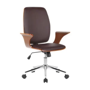 Fauteuil de bureau Burbank - Noyer - Marron93.00 - Conforme aux Normes de Sécurité