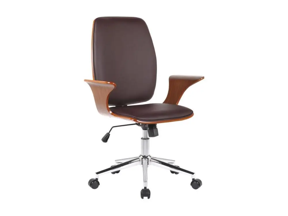 Fauteuil de bureau Burbank - Noyer - Marron93.00 - Conforme aux Normes de Sécurité