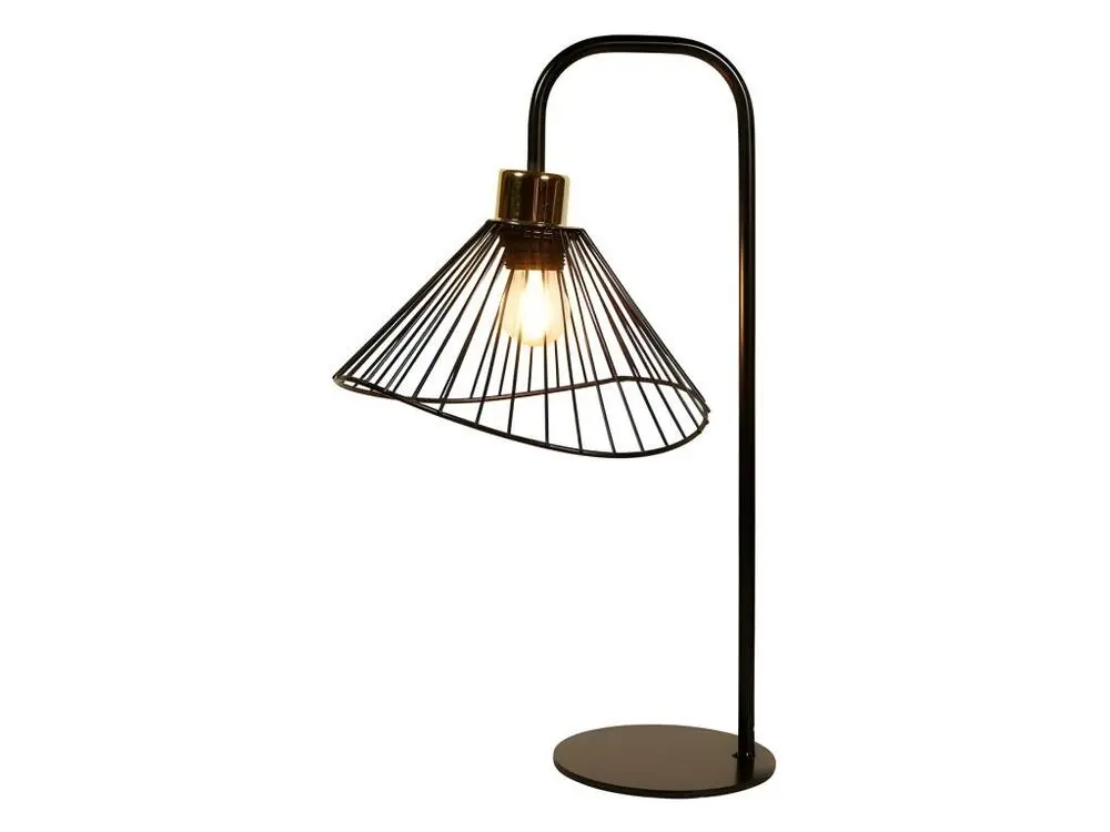 Kit d'assemblage pour Lampe de bureau filaire métal H47 Ostaria - Noir