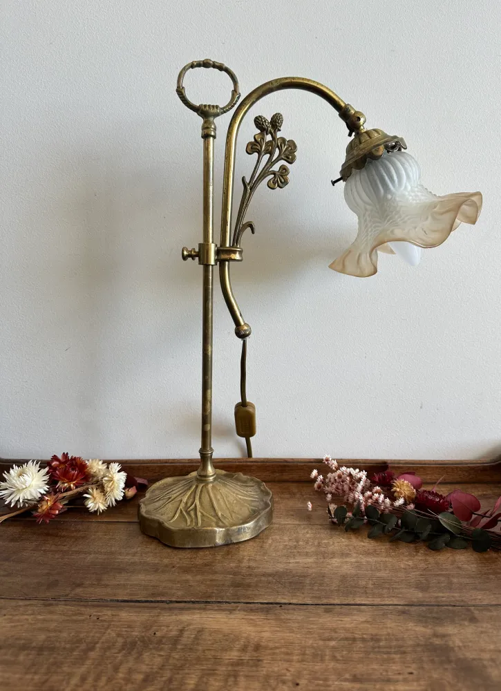 Kit d'assemblage pour Lampe de bureau style art neuf globe tulipe