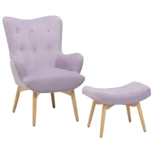 Kit d'assemblage pour Oorfauteuil VEJLE Fluweel Lichtviolet
