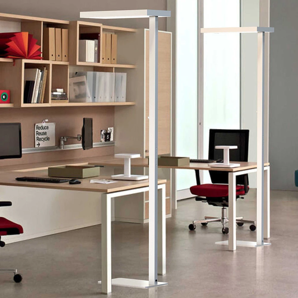 Lampadaire LED Office up/down 4000K dimmable arg avec revêtement anti-rayures