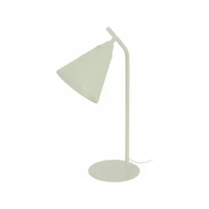 Lampe de bureau conique métal vert 46 cm. avec revêtement anti-rayures