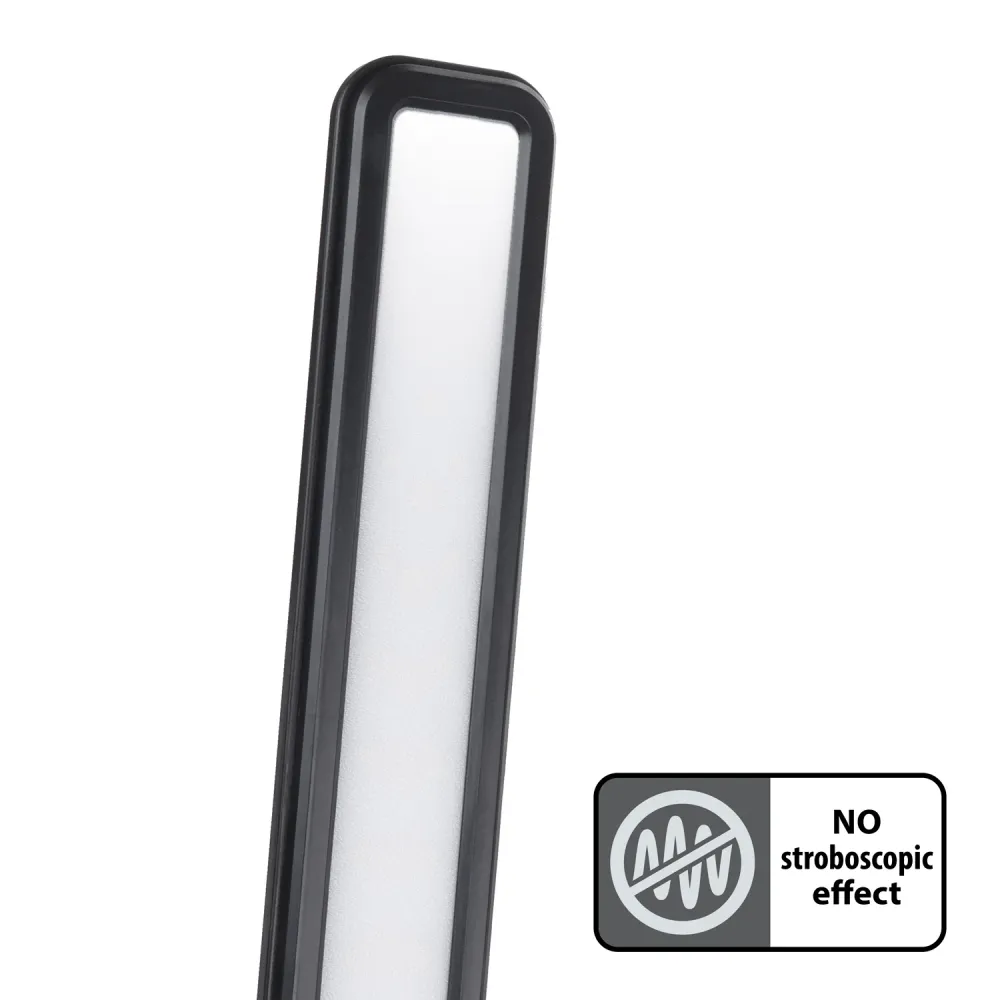 Lampe de bureau LED à intensité variable Lampe de bureau 9W avec chargeur Qi à induction pour un espace de travail ordonné