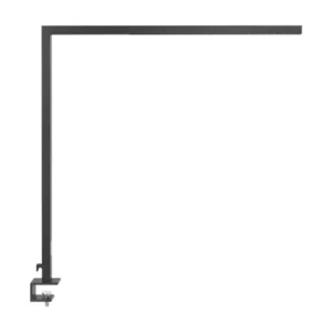 Lampe de bureau LED à pince en métal noir OCTANT avec compartiments intégrés
