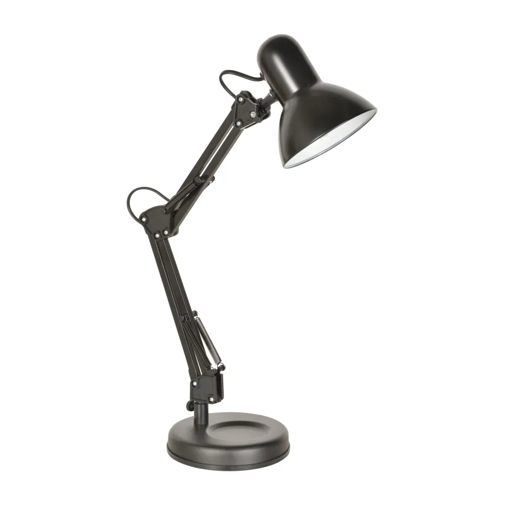 LAMPE DE BUREAU POLYVALENT NOIR 60CM pour poste de travail réglable
