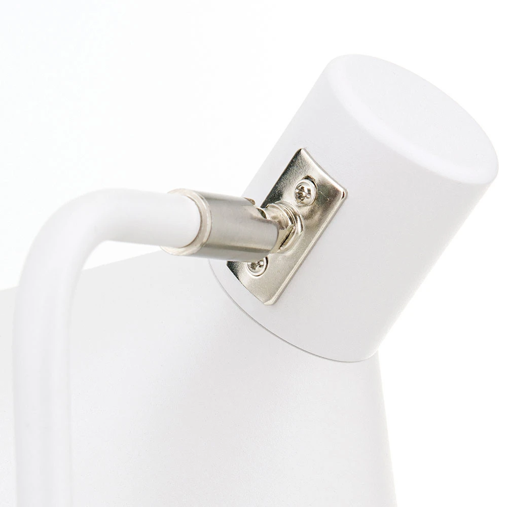 Lampe de bureau Viktoria tête réglable, blanche | Facile à installer |