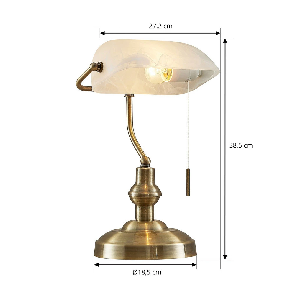 Lindby Profina lampe de bureau, bronzé pour un espace de travail ordonné