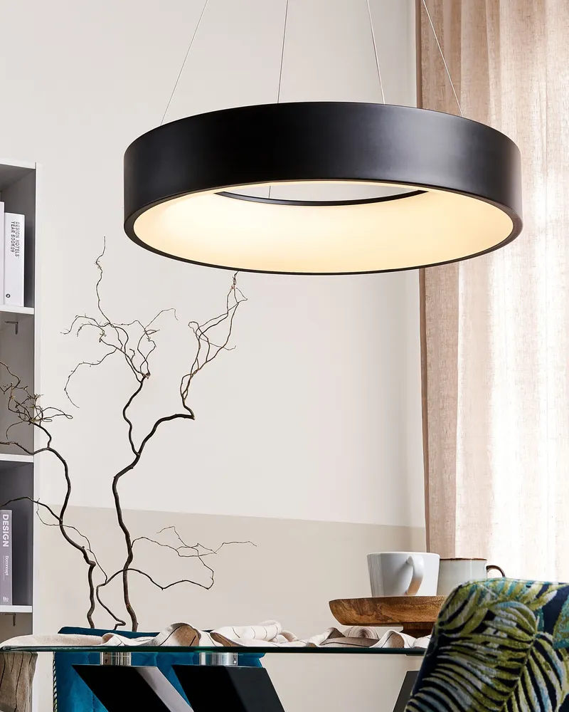 Metal LED Pendant Lamp Noir jais LENYA