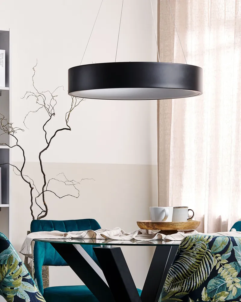 Metal LED Pendant Lamp Noir jais LENYA