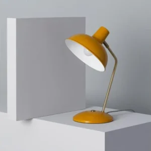 Professionnel Haute Qualité Ledkia Lampe de Bureau Flex Métal Sahani Moutarde