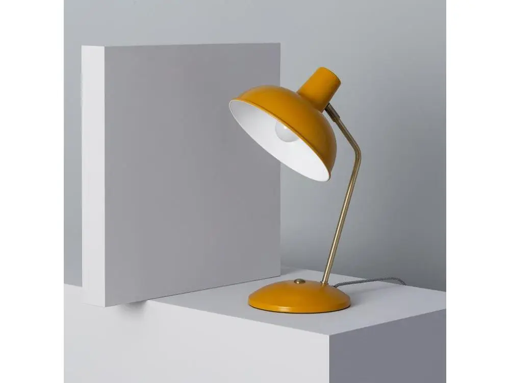 Professionnel Haute Qualité Ledkia Lampe de Bureau Flex Métal Sahani Moutarde