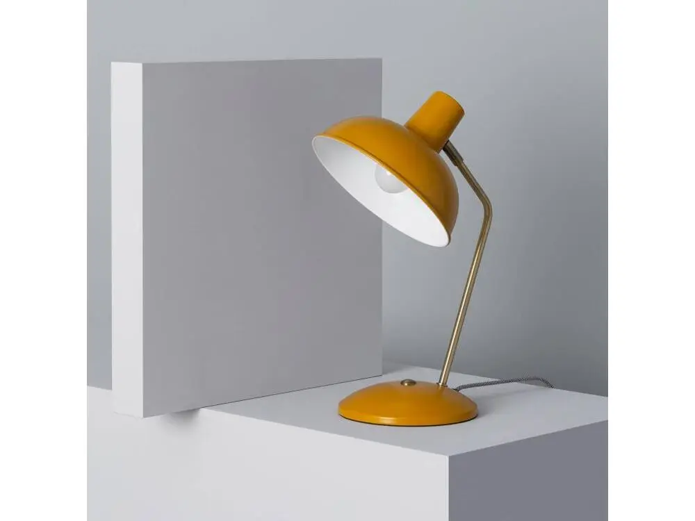 Professionnel Haute Qualité Ledkia Lampe de Bureau Flex Métal Sahani Moutarde