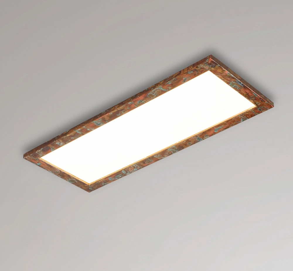Quitani Panneau LED Aurinor, cuivre, 86 cm (Lot de 4)