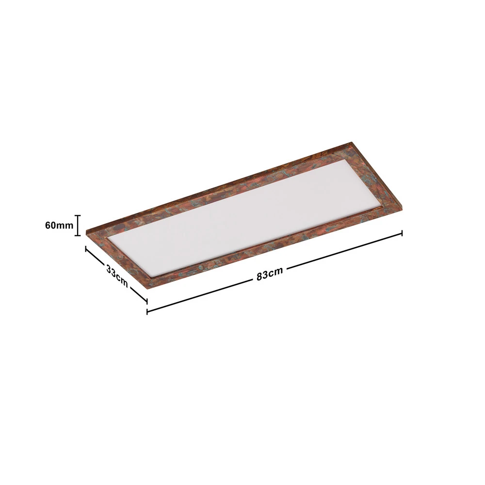 Quitani Panneau LED Aurinor, cuivre, 86 cm (Lot de 4)