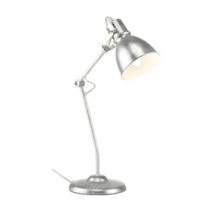 Support réglable pour Lampe de Bureau Design "Whitehall" 45cm Argent