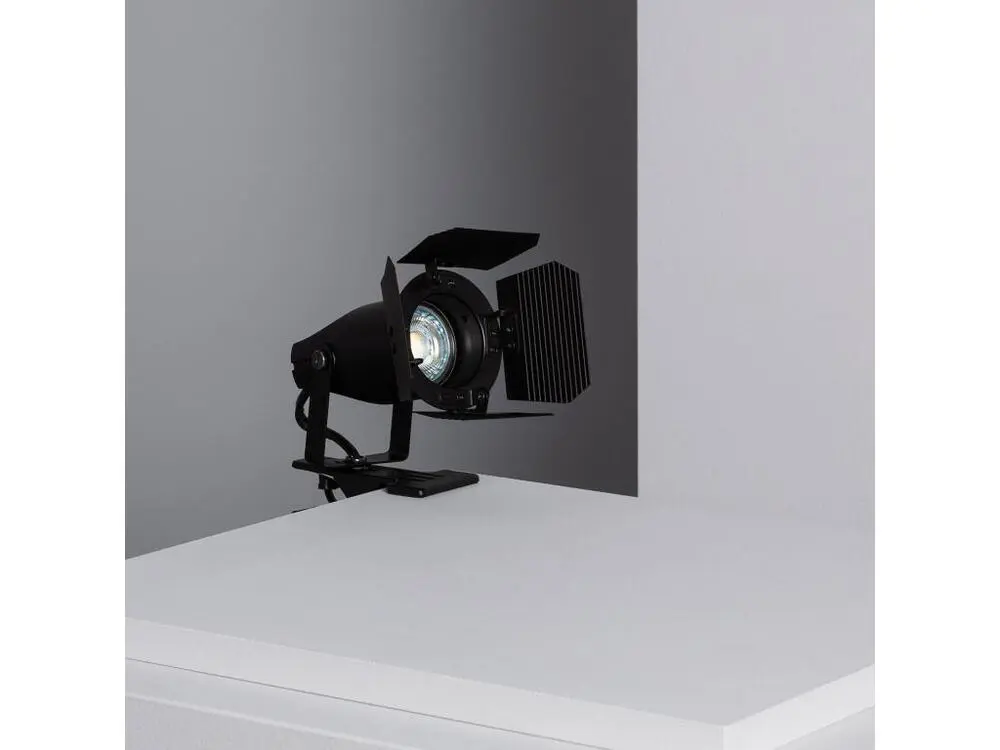 Support réglable pour Ledkia Lampe de Bureau à Pince Kurangna Noir