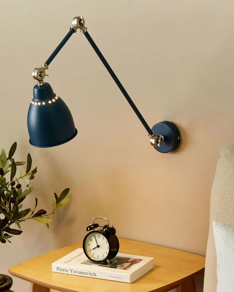 Wandlamp donkerblauw MISSISSIPPI L