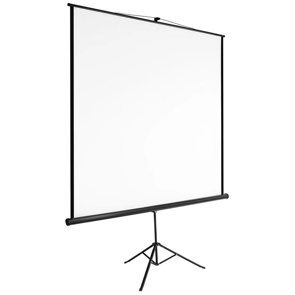 Écran de projection projecteur vidéoprojecteur avec trépied 178 x 178 cm 08_0000407 | Compatible Home Cinéma