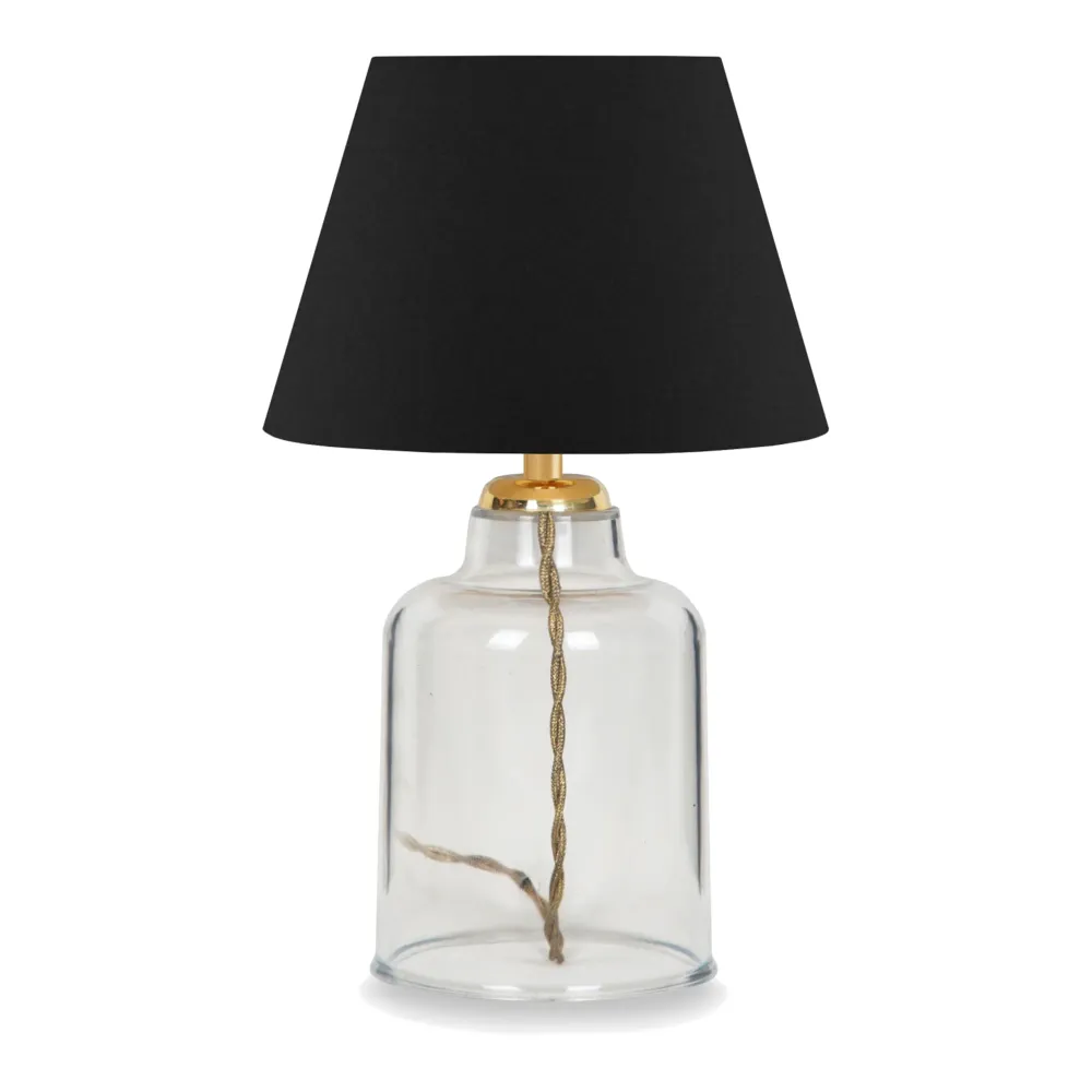 Lampe de bureau E27 hauteur 30 cm noir / laiton 03_0007393