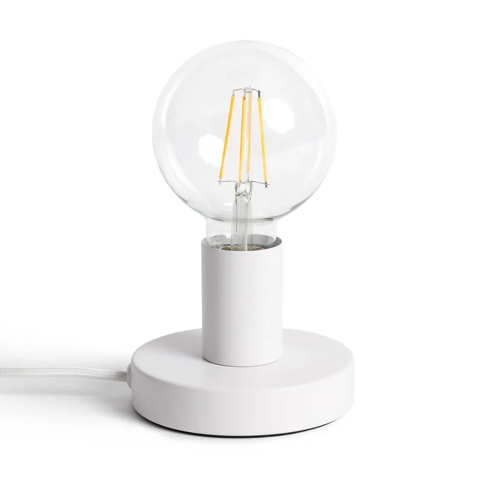 Lampe de table métallique Creative-Cables Posaluce Cobble modèle ABM21VBODEUBRX03-L