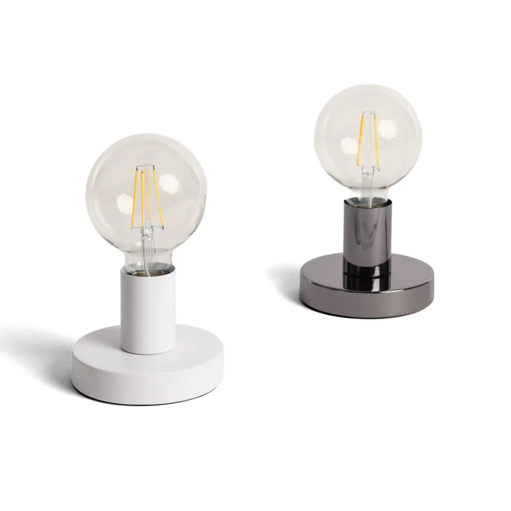 Lampe de table métallique Creative-Cables Posaluce Cobble modèle ABM21VBODEUBRX03-L
