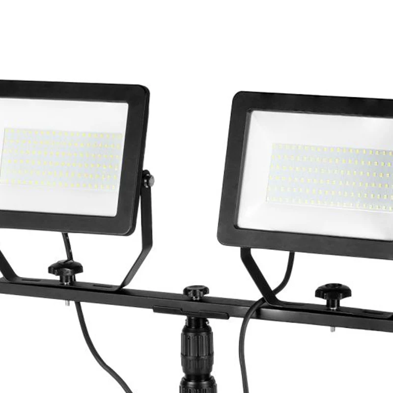 Projecteur jumeau 2x100W SMD LED 2x8500lm sur trépied 1,8m avec câble - NEO TOOLS - 99-096
