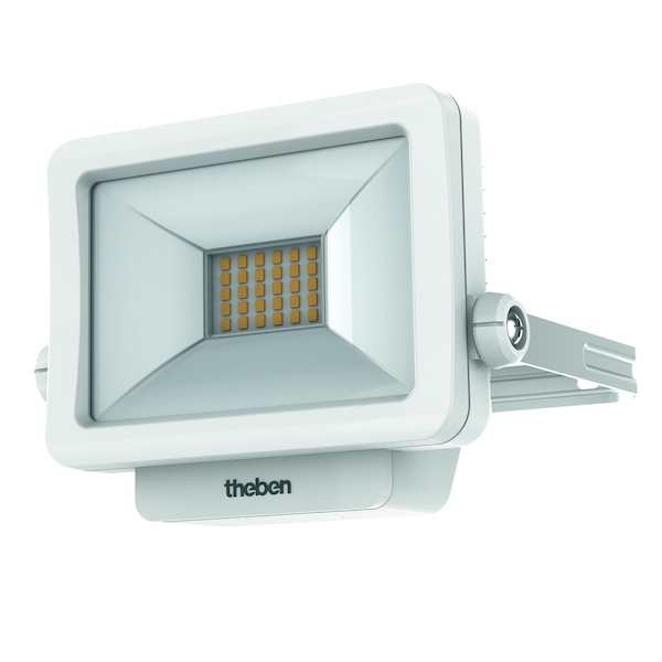 Projecteur LED THELEDA B10L avec fixation - 1100 lm - 3000 K - 152 x 95 x 29,5 mm - blanc - THEBEN