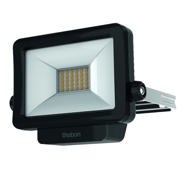Projecteur LED THELEDA B10L avec fixation - 1100 lm - 3000 K - 152 x 95 x 29,5 mm - noir - THEBEN