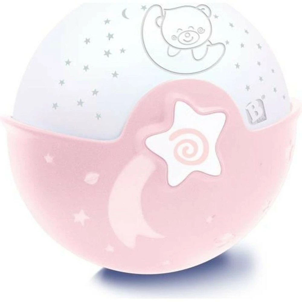 Veilleuse bébé à projecteur multicolore projecto lampe - rose