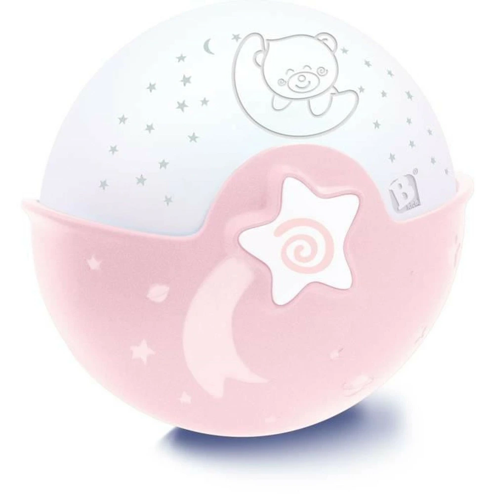 Veilleuse bébé à projecteur multicolore projecto lampe - rose