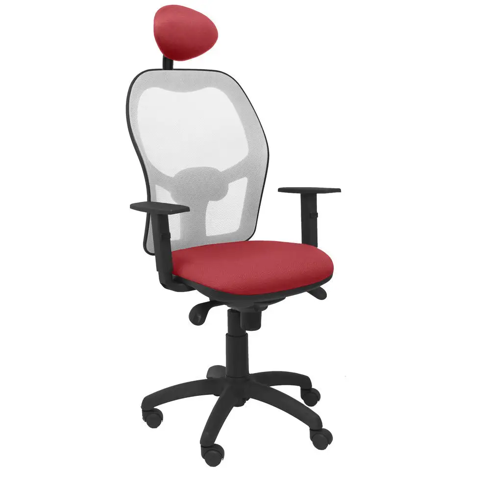 Accessoire Modulable Premium Chaise de Bureau avec Appui-tête Jorquera P&C ALI933C Bordeaux