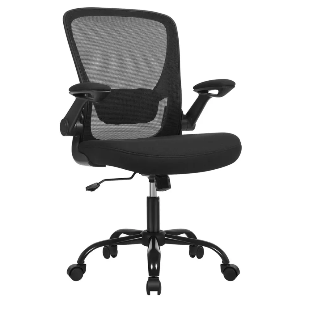 Accessoire Modulable Premium Fauteuil de bureau avec accoudoir rabattable chaise de bureau en toile siège pivotant à 360°...