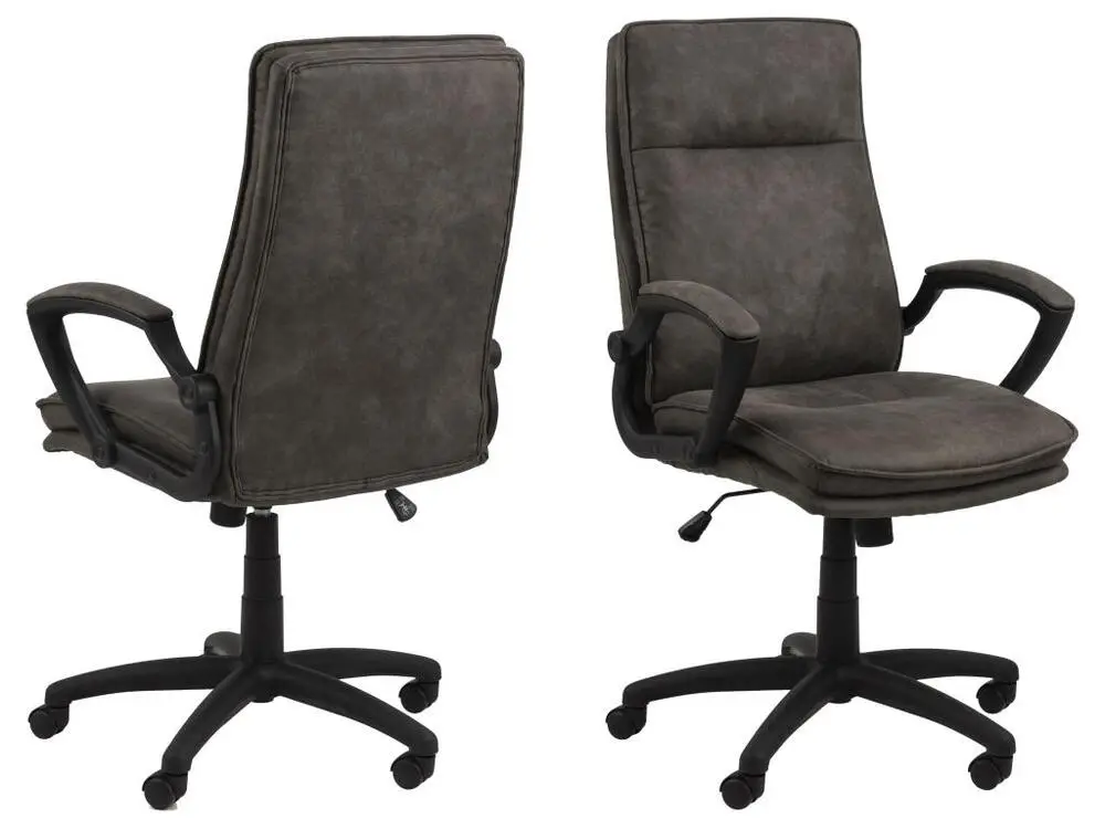 Brum Chaise de bureau, gris. avec Garantie 2 Ans