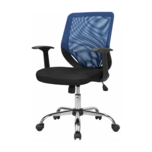 Chaise de bureau Albany, Chaise de direction en maille avec accoudoirs, SiÃ¨ge de bureau ergonomique, 60x54h90/98 cm, Noir...