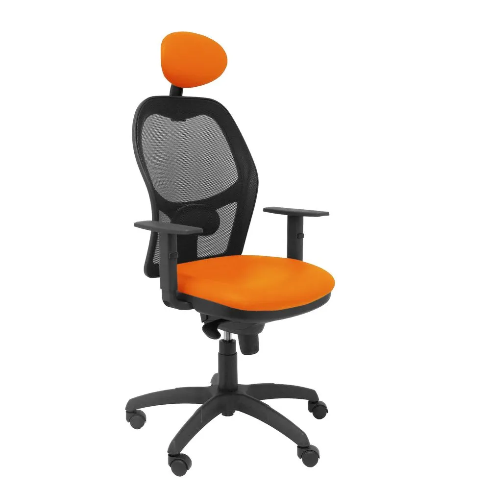 Chaise de Bureau avec Appui-tête Jorquera malla P&C SNSPNAC Orange - Conforme aux Normes de Sécurité
