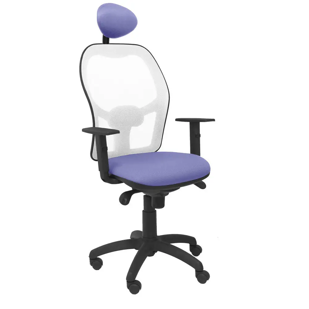 Chaise de Bureau avec Appui-tête Jorquera P&C ALI261C Bleu net