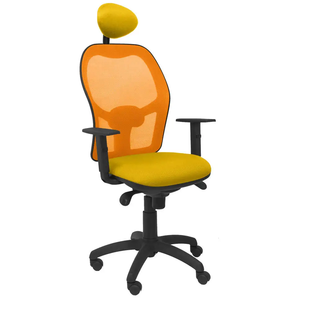 Chaise de Bureau avec Appui-tête Jorquera P&C ALI100C Jaune avec système de clipsage