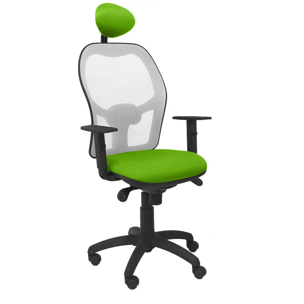 Chaise de Bureau avec Appui-tête Jorquera P&C BALI22C Vert Pistache - Conforme aux Normes de Sécurité