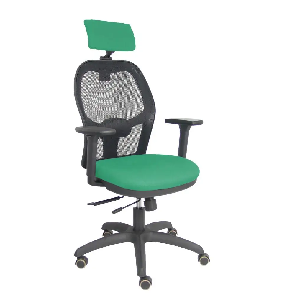 Chaise de Bureau avec Appui-tête P&C B3DRPCR Vert émeraude avec système de clipsage