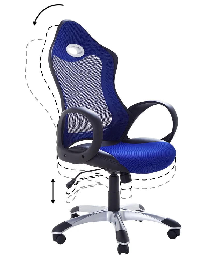 Chaise de bureau Bleu marine iCHAIR - Conforme aux Normes de Sécurité
