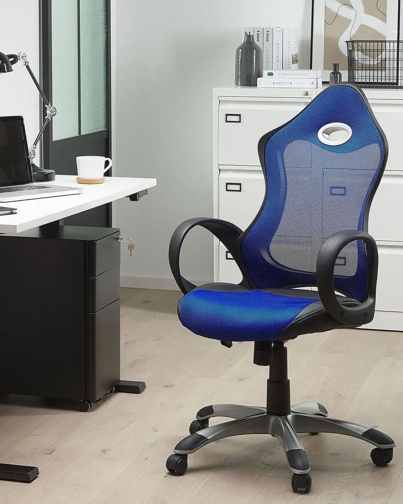 Chaise de bureau Bleu marine iCHAIR - Conforme aux Normes de Sécurité